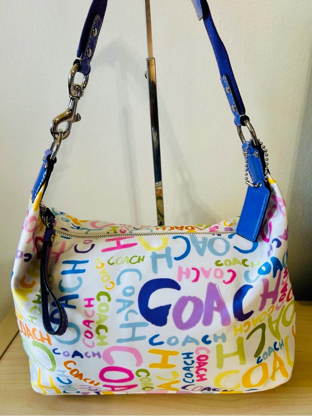 Coach Hampton Scribble Hobo New